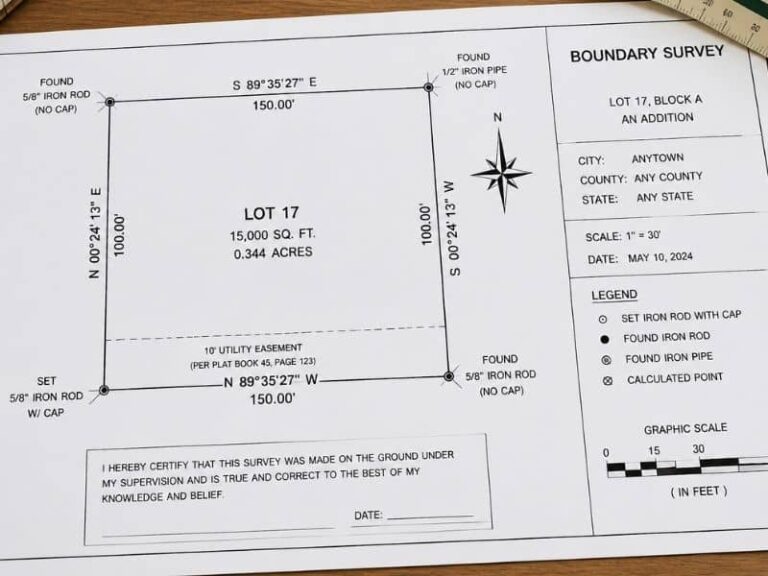 How to Read a Survey Plat | Hoover Land Surveying